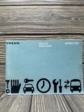 Vtg Volvo Dealer Directory Spring 1987 Booklet picture