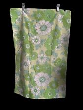 Vintage Fieldcrest Perfection Standard Pillowcase Flower Power Green 70s Daisy picture