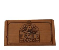 Vtg Anheuser-Busch Companies Inc Eagle Snacks Wooden Box. Has Leaflet. 13x7x4