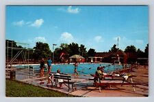 Wapakoneta OH-Ohio, Community Swimming Pool, Antique Vintage Souvenir Postcard picture