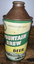 Vintage Fountain Brew Beer Cone Top Beer can Fountain City Wisconsin Empty picture