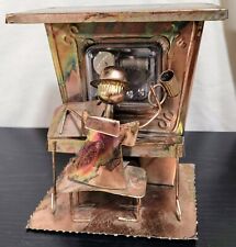 Vintage Ancient Age Bourbon Copper Piano Playing Man-Musical Wind Up Box LNC TC picture