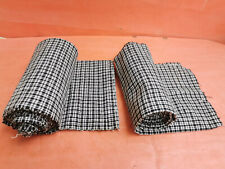 ANTIQUE OLD  HOMESPUN FABRIC ROLL MORE THAN 6 YARDS HOMESPUN COTTON LINEN 2PCS picture