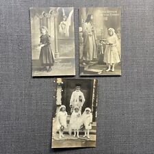 Antique Postcard Lot of 3 RPPC Children First Communion Priest International picture