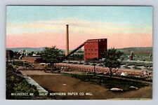 Millinocket ME-Maine, Great Northern Paper Company Mill, Vintage Postcard picture