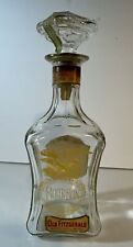 1972 Old Fitzgerald Bourbon Whiskey Colonial American Eagle Glass Decanter Empty picture