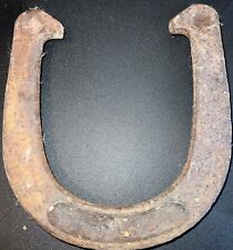 Clydesdale Horseshoe LARGE Cast Iron Rusty picture
