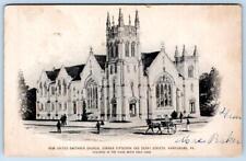 1909 NEW UNITED BRETHREN CHURCH HARRISBURG PENNSYLVANIA PA ANTIQUE POSTCARD picture