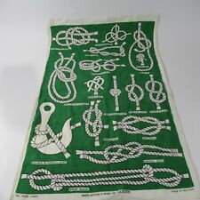 Vintage Ulster Knots Hitches & Bends Cloth Banner Made in Ireland picture
