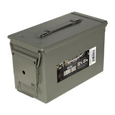Strategy 50 Caliber Metal Ammo Storage Box 12 in. x 6.125 in. x 7.25 in OD Green picture