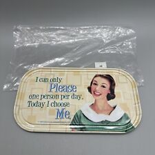 Funny Novelty Tin Tray / Sign' I Choose Me' Metal Painted New in Package picture