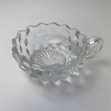 Elegant Vtg Fostoria American Crystal-Clear Nappy Candy Dish w/Handle picture