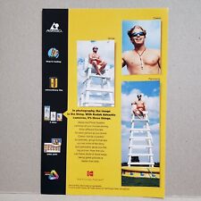 1997 Kodak Advantix Print Ad Handsome Lifesaver for Inflatable Pool picture