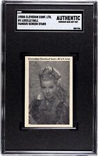 1950s Clevedon Confectionery LUCILLE BALL Famous Screen Stars #1 SGC AUTHENTIC picture
