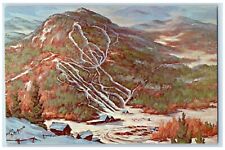 c1960's View Of Paleface Ski Center Route 86 Jay New York NY Vintage Postcard picture