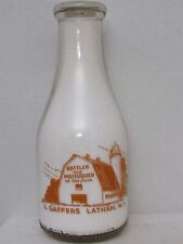 TRPQ Milk Bottle L Gaffers Dairy Farm Latham NY ALBANY COUNTY 1949 Barn Picture picture