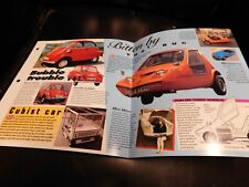 Micro Cars Messerschmitt TG500, Bond Bug Literature Brochure Photo Poster picture
