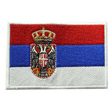 Serbia National Country Flag Patch Iron On Patch Sew On Badge Embroidered Patch picture