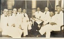 Vintage 1930’s Photograph German Crew on Ship - France - Note on back in German picture