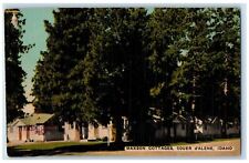 c1940 Maxson Cottages Vacation Forest Pines Lamp Post d'Alene Idaho ID Postcard picture