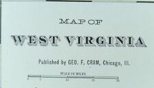 Vintage 1901 WEST VIRGINIA Map 22
