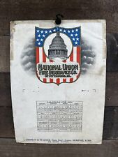 Antique 1916 “National Union Fire Insurance Co.” Calendar Pittsburgh, PA picture