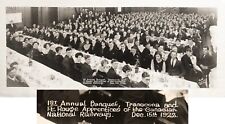 Rare Antique 1922 CANADIAN NATIONAL RAILWAYS Employee Banquet Original Photo VTG picture
