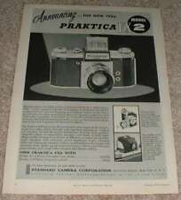 1956 Praktica FX2 SLR Camera Ad, NICE picture