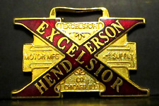 Excelsior Henderson Motor Mfg Supply Chicago Watch Fob Biker MotorCycle Peddlers picture