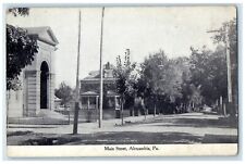 c1910's Main Street View Houses Scene Alexandria Pennsylvania PA Postcard picture