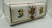 Vintage Maid Of Honor Metal Bread Box Floral Pattern Mid Century Modern   1950s picture