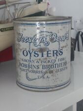 Rare Vintage ROBBINS BROTHERS Oyster Tin New Jersey picture