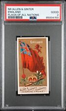 1887 N9 Allen & Ginter Flags Of All Nations ENGLAND PSA 2 GOOD (NON-FLARED A) picture