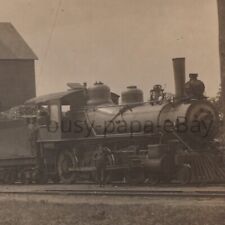 Vintage 1910s RPPC Rock Island Lines Locomotive No 1203 Depot Iowa (?) Postcard picture