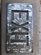 1940s Cast Iron Exit Sign Vintage￼ Steampunk￼, Art Galleria￼￼, Display Or Other. picture