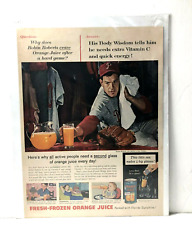 1957 magazine print ad - Baseball Phillies Robin Roberts - Florida Orange Juice picture