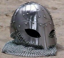 18GA Dark Medieval Larp Crusader Helmet Knight Templar Great Helmet picture