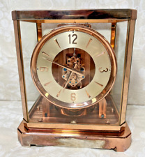Atmos LeCoultre Rose Gold Colored Mantel Clock Runs? 1940's Serial # 16477 picture