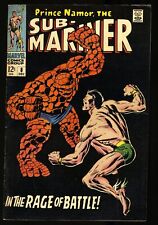 Sub-Mariner #8 FN 6.0 Prince Namor Vs Thing Classic Cover  Marvel 1968 picture