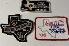 3-Vintage UIL High School Marching Band Patches 2006-2008 picture