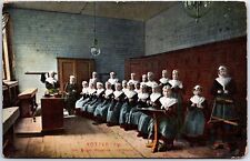 VINTAGE POSTCARD THE NUNS AT THE ORPHANAGE IN ROTTERDAM HOLLAND POSTED 1912 RARE picture