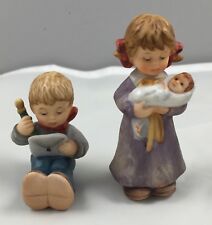 1999 Goebel Berta Hummel Figurine Set A North Pole Address Lullaby For Dolly 620 picture