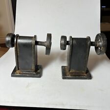 2 Metal Steam Punk Book Ends - Marked 