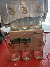 Set of 6 Singha Beer Glasses Thailand 0.3 L NEW New In Box   picture