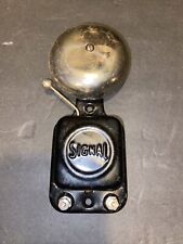 Vintage Signal Black Single Hammer Alarm Telephone Ringer Electric NOS picture