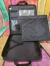Vintage 14 X 14 X 2 Sewing Scrapbook Supply Bag 3/4 Zip  Adjustable Strap Craft picture