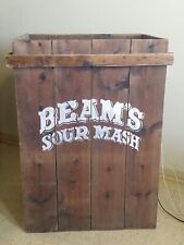Antique Beam's Sour Mash Display Wooden Cabinet. picture