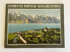Montreux-Oberlan Bernois 1910 Photoglob Souvenir-Album SWISS ALPS RAILWAY picture