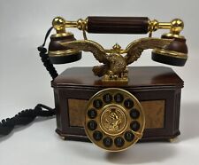 Vintage Franklin Mint Antique The American Eagle Rotary Dial Telephone Not Testd picture