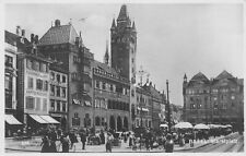 Marketplace,Basel, Switzerland, Early Real Photo Post Card  picture